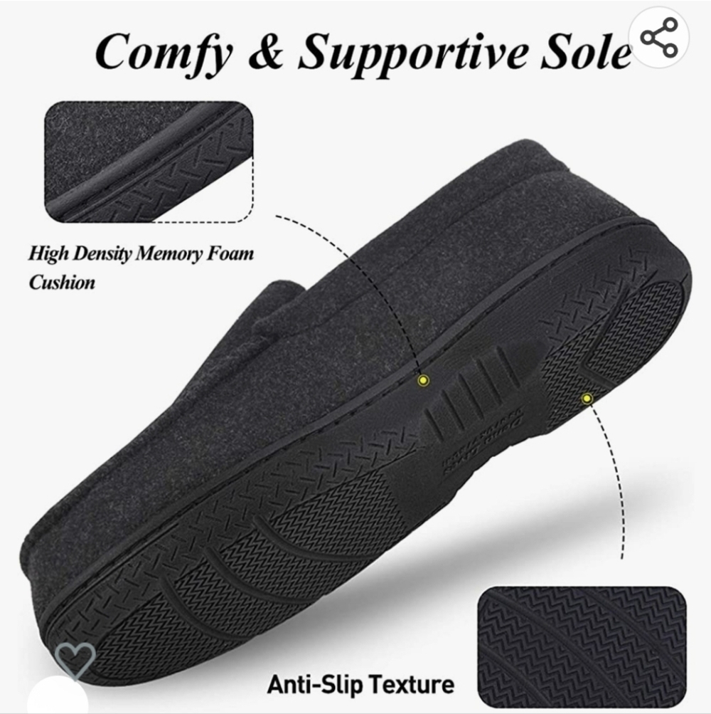 NWT Men's Memory FoaM Slipper - Picture 3 of 7